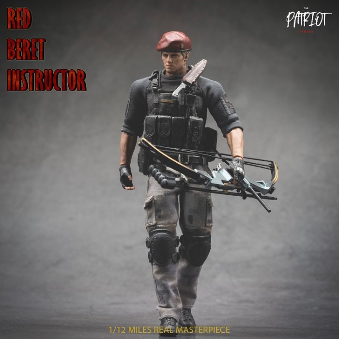 (In Stock)Patriot Studio Jack Krauser 1/12 Red Beret Instructor Type-A Movable Figure