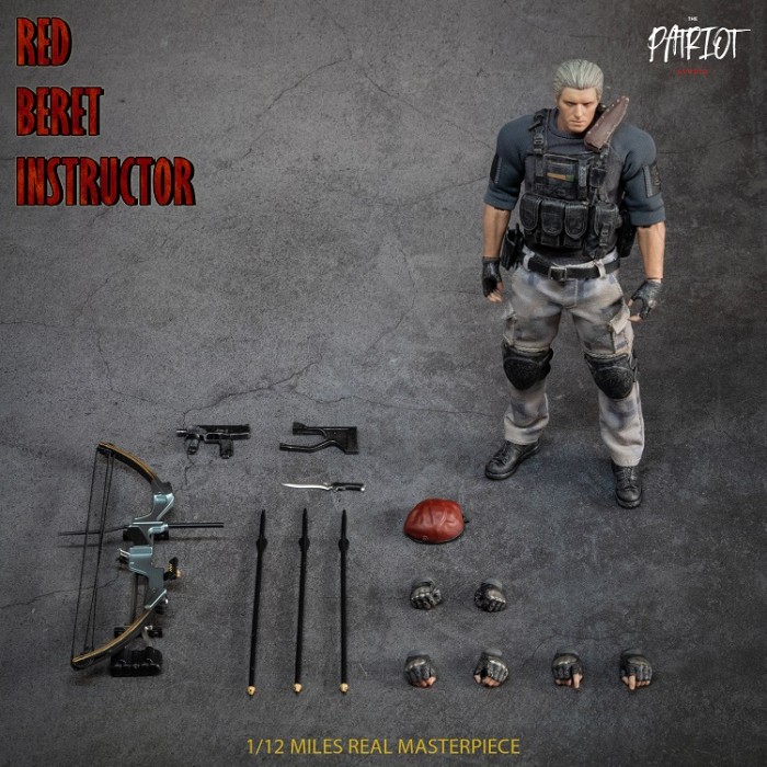 (In Stock)Patriot Studio Jack Krauser 1/12 Red Beret Instructor Type-A Movable Figure