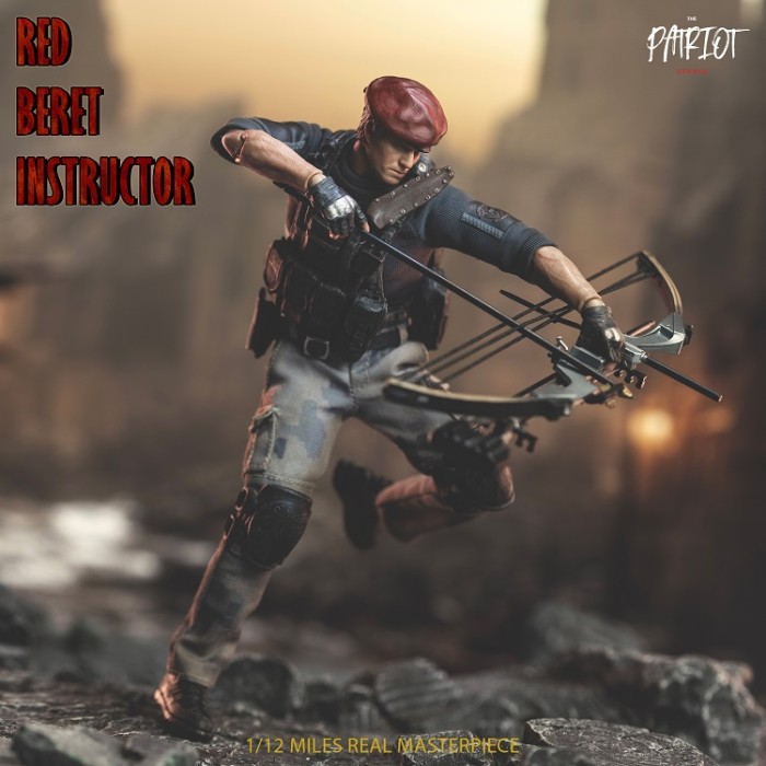 (In Stock)Patriot Studio Jack Krauser 1/12 Red Beret Instructor Type-A Movable Figure