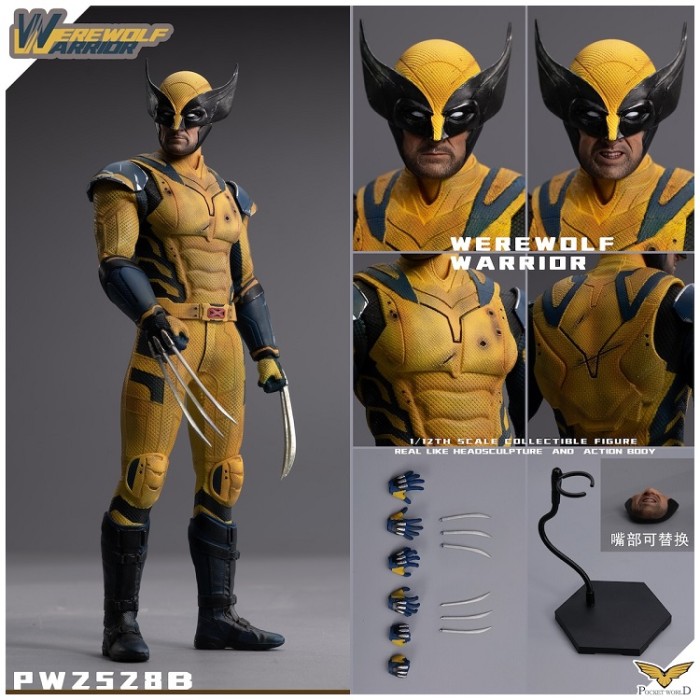 (Pre-order)PW Toys 1/12 WEREWOLF WARRIOR Regular/Damaged Version PW2528