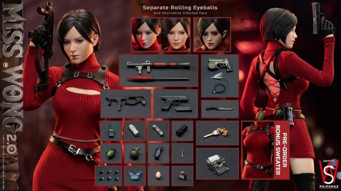 (In Stock)SWTOYS Ada Wong 1/6 MISS WONG 2.0 FS062