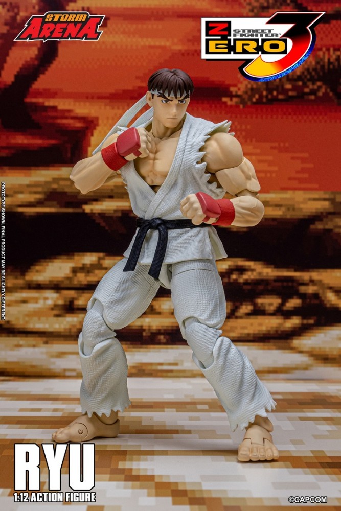 (Pre-order)Storm Toys Street Fighter Zero 3 1/12 RYU -  STORM ARENA  6 Inch Movable Figure SFSA02