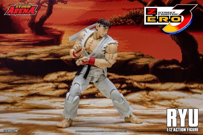 (Pre-order)Storm Toys Street Fighter Zero 3 1/12 RYU -  STORM ARENA  6 Inch Movable Figure SFSA02