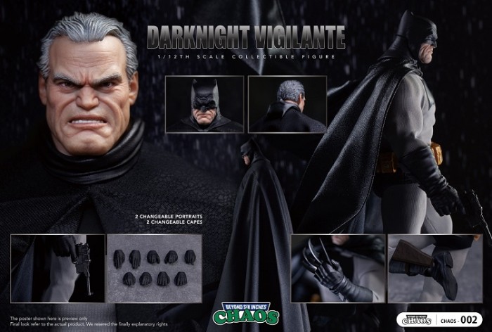 (In Stock)CHAOS Batman 1/12 DARKNIGHT VIGILANTE 6 Inch Action Figure CHAOS-002