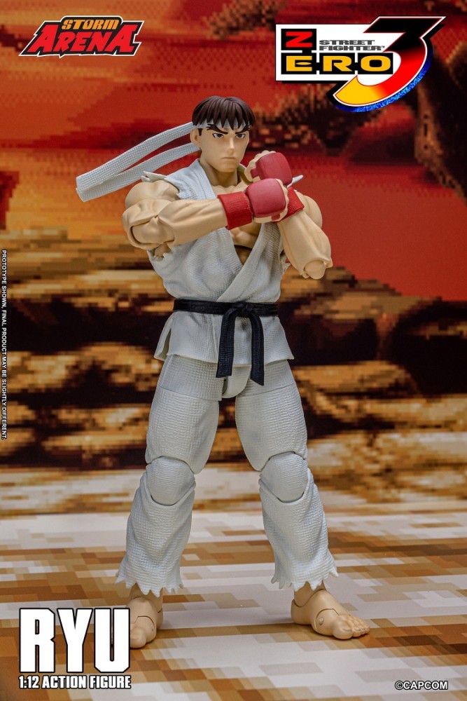 (Pre-order)Storm Toys Street Fighter Zero 3 1/12 RYU -  STORM ARENA  6 Inch Movable Figure SFSA02