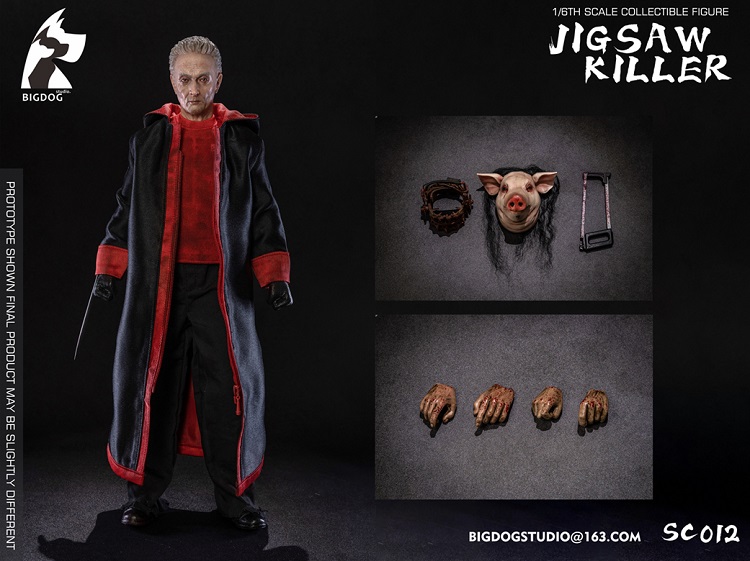 BIGDOG STUDIO 1/6 ジグソウ キラー DX.Ver SC011 BigDog Studio (SC011) 1/6 Scale Jigsaw Killer Deluxe Figure