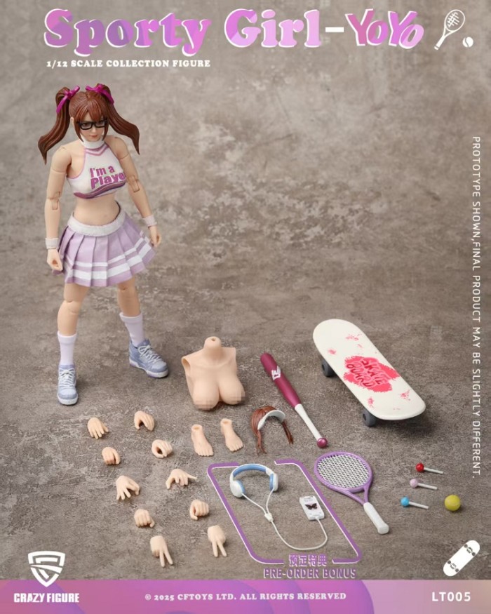 (Pre-order)CFTOYS 1/12 Sporty Girl-YoYo Crazy Figure LT005