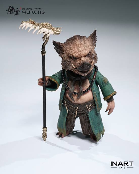 (Pre-order)QueenStudios INART -  Black Myth Wukong 1/12 Zhu Bajie 6 Inch Collectible Figure MAG-G0001