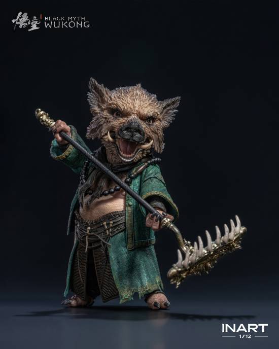(Pre-order)QueenStudios INART -  Black Myth Wukong 1/12 Zhu Bajie 6 Inch Collectible Figure MAG-G0001
