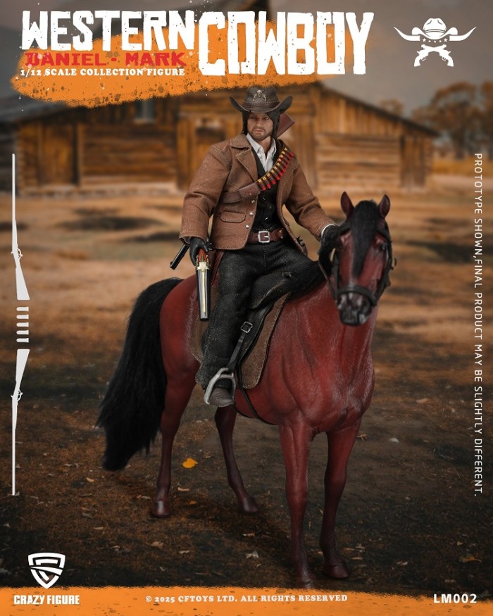 (Pre-order)CFTOYS Western Cowboy 1/12 Daniel Mark 6 Inch Movable Figure LM002