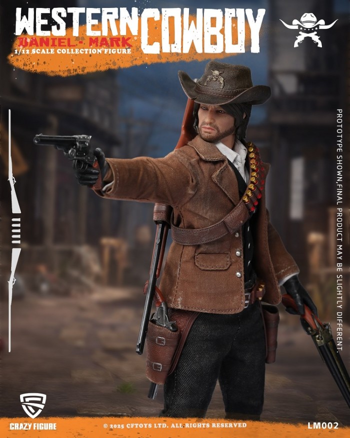 (Pre-order)CFTOYS Western Cowboy 1/12 Daniel Mark 6 Inch Movable Figure LM002