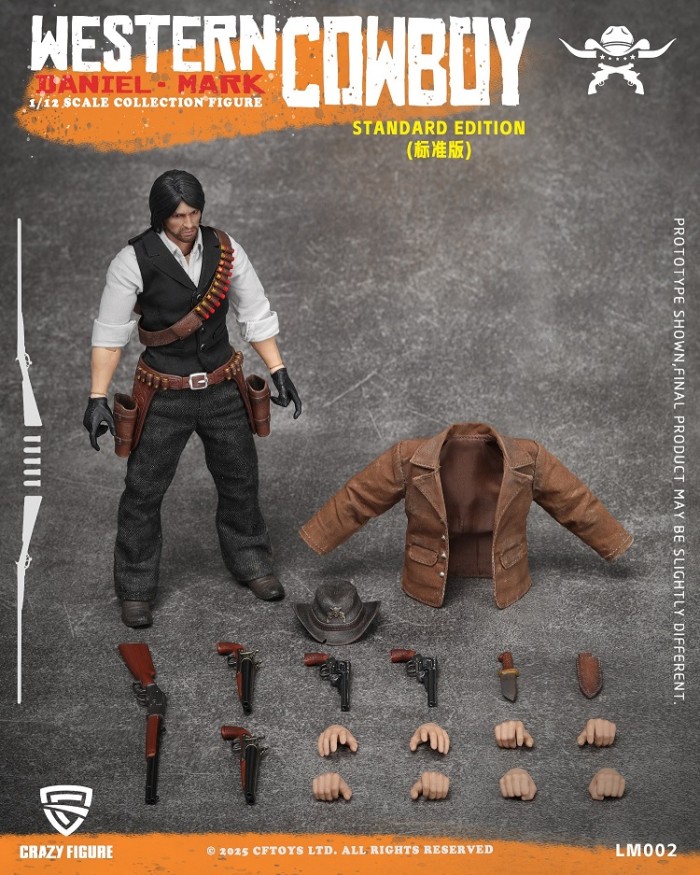 (Pre-order)CFTOYS Western Cowboy 1/12 Daniel Mark 6 Inch Movable Figure LM002