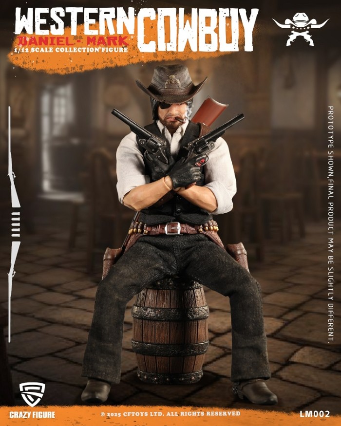 (Pre-order)CFTOYS Western Cowboy 1/12 Daniel Mark 6 Inch Movable Figure LM002