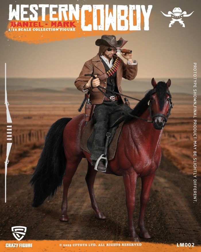 (Pre-order)CFTOYS Western Cowboy 1/12 Daniel Mark 6 Inch Movable Figure LM002