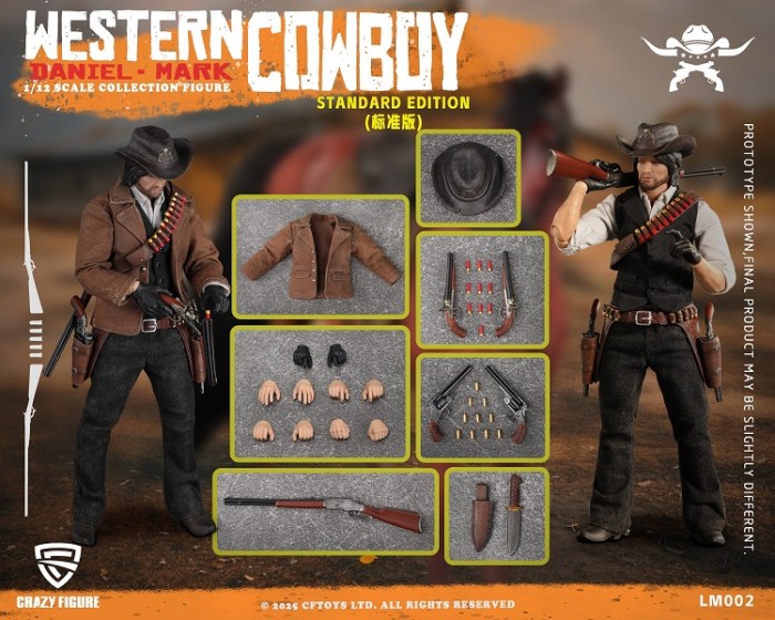 (Pre-order)CFTOYS Western Cowboy 1/12 Daniel Mark 6 Inch Movable Figure LM002