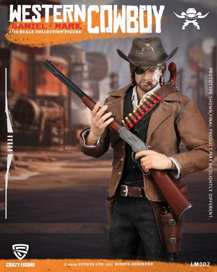 (Pre-order)CFTOYS Western Cowboy 1/12 Daniel Mark 6 Inch Movable Figure LM002