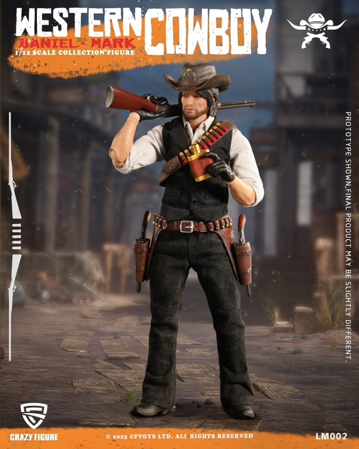 (Pre-order)CFTOYS Western Cowboy 1/12 Daniel Mark 6 Inch Movable Figure LM002