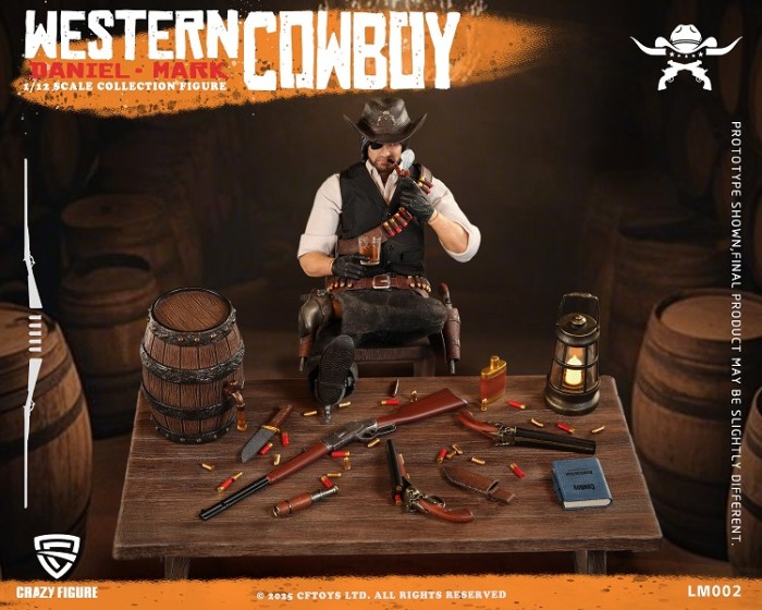 (Pre-order)CFTOYS Western Cowboy 1/12 Daniel Mark 6 Inch Movable Figure LM002