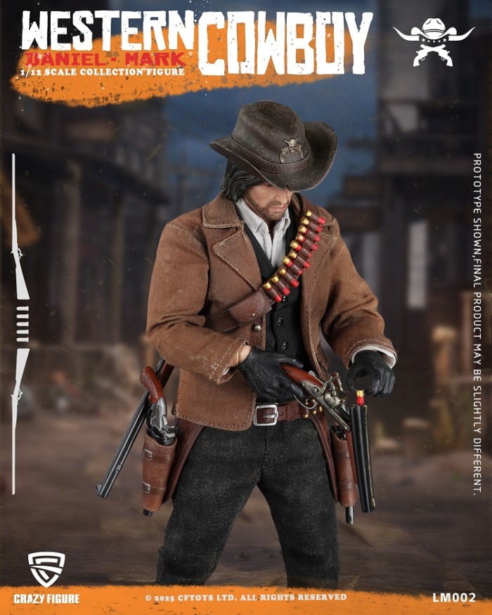 (Pre-order)CFTOYS Western Cowboy 1/12 Daniel Mark 6 Inch Movable Figure LM002