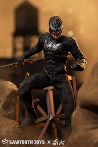 (Pre-order)Sawtooth Toys Venom 1/12 Symbiote Variant 6 Inch Movable Figure STM-20251