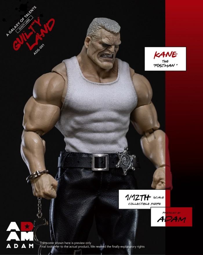 (Pre-order)ADAM 1/12 GUILTY LAND-KANE THE  POSTMAN   6 Inch Action Figure ADG-001