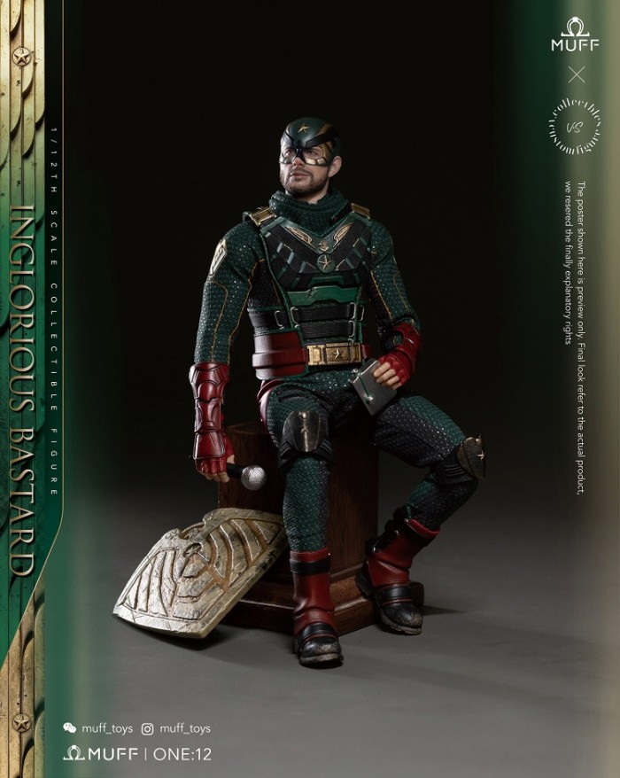 (Pre-order)MUFF×V.collectibles 1/12 Inglorious Bastard 6 Inch Action Figure MF08