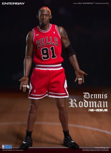(In Stock)Enterbay NBA 1/6 Dennis Rodman 12 Inch Realistic Figure RM-1059