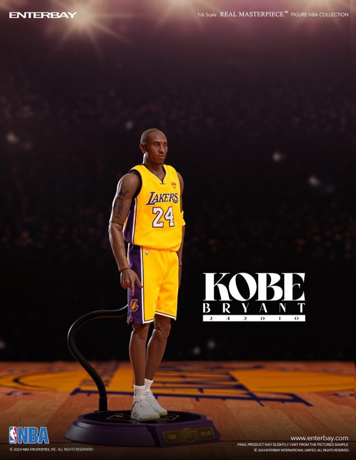 (In Stock)Enterbay NBA 1/6 Kobe Bryant 12 Inch Realistic Figure RM-1098