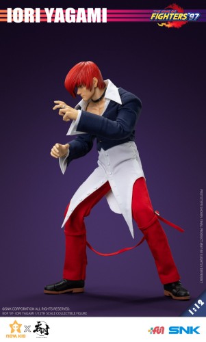 (In Stock)Tunshi Studio 1/12 SNK - The King Of Fighters 97 Iori Yagami 6 Inch Movable Figure TS-XXZ-008