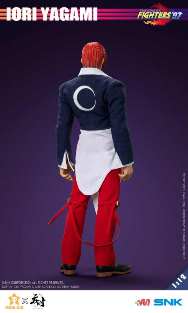 (In Stock)Tunshi Studio 1/12 SNK - The King Of Fighters 97 Iori Yagami 6 Inch Movable Figure TS-XXZ-008