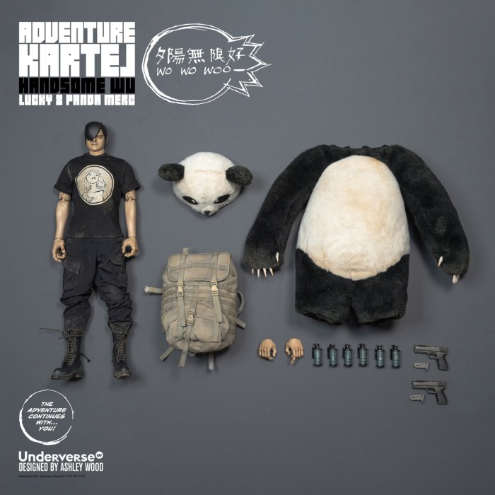 (Pre-order)Underverse Adventue Kartel 1/6 Dirty Boi Panda Handsome Wu Movable Figure