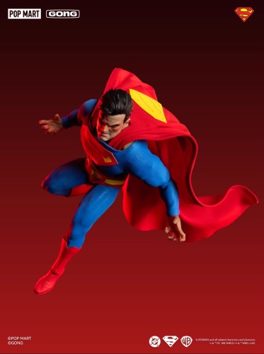 (In Stock)POPMART&GONG 1/8 Superman Silent Action Figure 17.5cm Height
