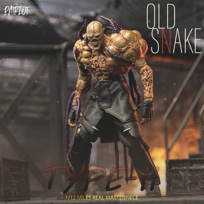 (Pre-order)Patriot Studio 1/12 Nemesis Old Snake Movable Figure PA020B