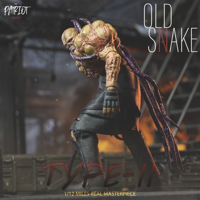 (Pre-order)Patriot Studio 1/12 Nemesis Old Snake Movable Figure PA020B