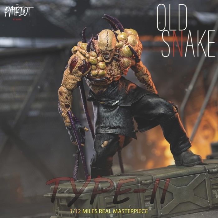 (Pre-order)Patriot Studio 1/12 Nemesis Old Snake Movable Figure PA020B