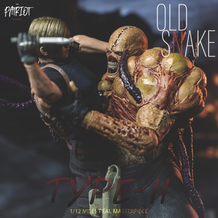 (Pre-order)Patriot Studio 1/12 Nemesis Old Snake Movable Figure PA020B