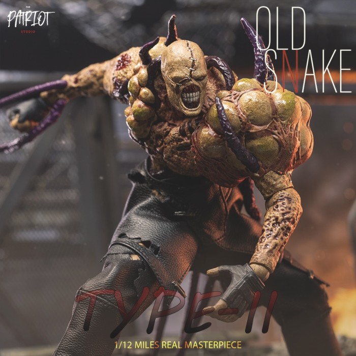 (Pre-order)Patriot Studio 1/12 Nemesis Old Snake Movable Figure PA020B