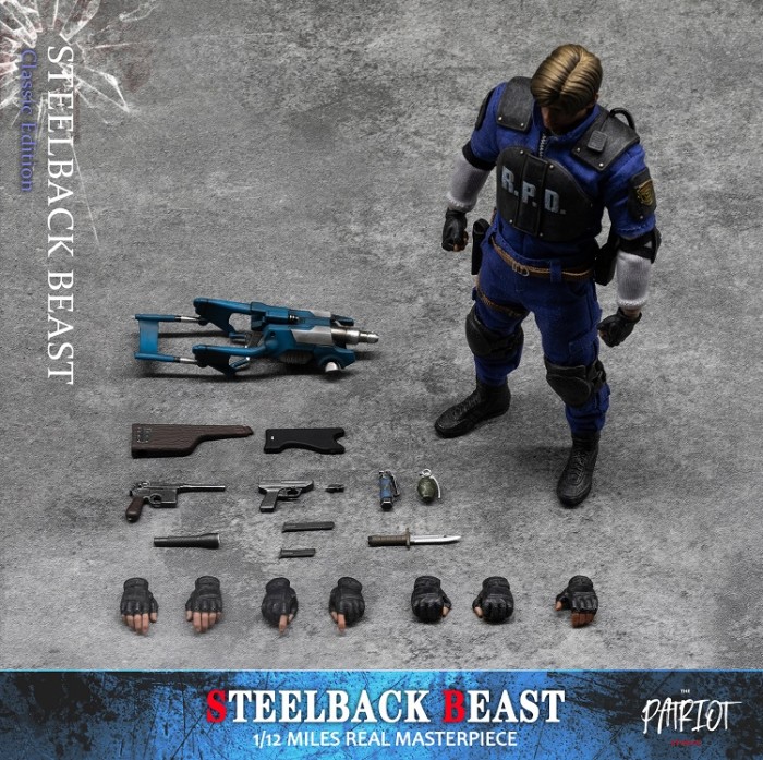 (In Stock)Patriot Studio Leon 1/12 Steelback Beast Movable Figure PA019
