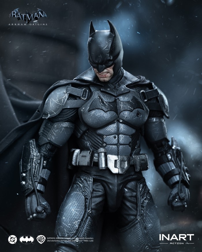 (Pre-order)In Art 1/12 Batman: Arkham Origins - Batman (Battle Damaged Version) Collectible Figure MAG-G0007