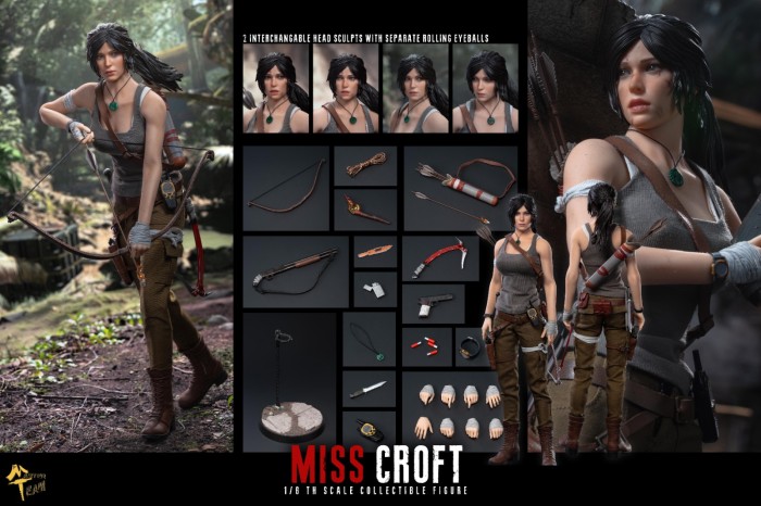 (Pre-order)MT Toys MTT022 1/6 MISS-CROFT Realistic Figure With Articulated Eyes and Double Headsculpt
