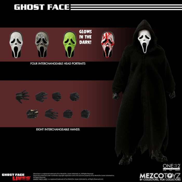 (Pre-order)Mezco Toyz 1/12 Ghost Face 6 inch Movable Figure