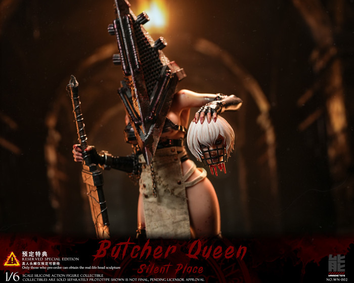 (Pre-order)Wanneng Toys 1/6 A Quiet Place Butcher Queen Silicone Movable Figure NO.WN-002