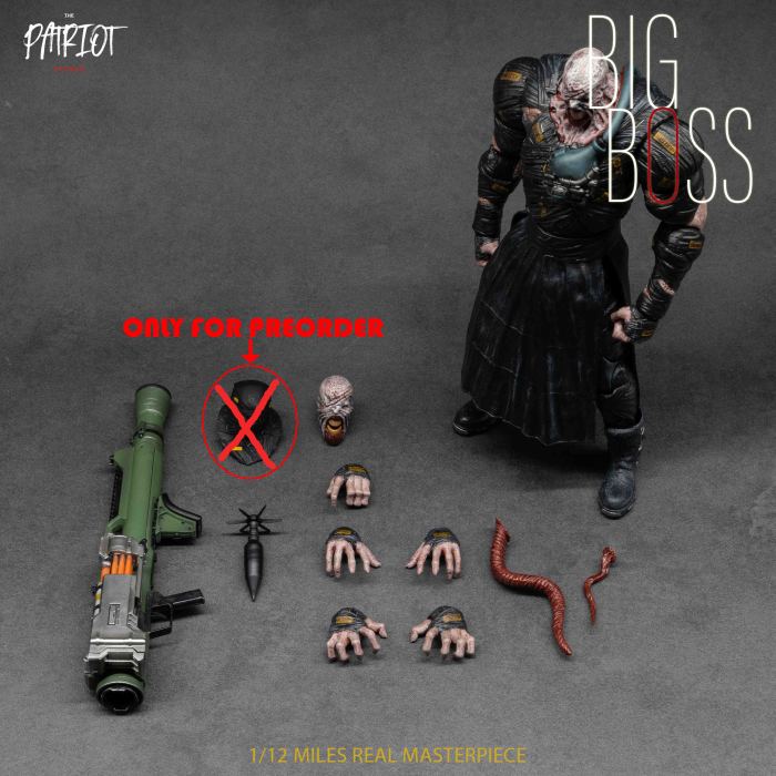 (In Stock)Patriot Studio 1/12 Nemesis The Big Boss Movable Figure