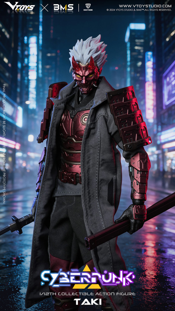 (Pre-order)V Toys xBMS 1/12 Cyberpunk Samurai The Crimson Dawn of the Blade 6 Inch Movable Figure VSD012