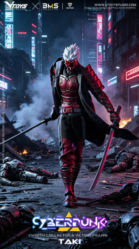 (Pre-order)V Toys xBMS 1/12 Cyberpunk Samurai The Crimson Dawn of the Blade 6 Inch Movable Figure VSD012