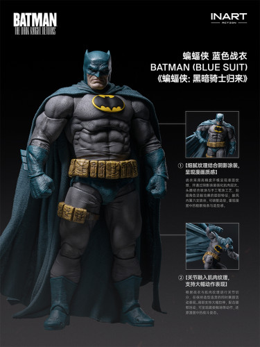 (Pre-order)In Art Action 1/12 Dark knight Returns Batman Blue Suit Movable Figure MAG C0006