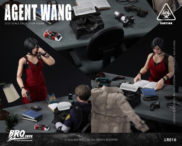 (Pre-order)Brotoys 1/12 Agent Wang 6 Inch Movable Figure LR016