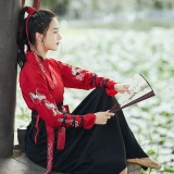 New Chinese Traditional Hanfu Clothing for Women Ancient Han Dynasty Princess Dance Dress Lady Swordsman Stage Cosplay Costume