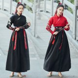 New Chinese Traditional Hanfu Clothing for Women Ancient Han Dynasty Princess Dance Dress Lady Swordsman Stage Cosplay Costume