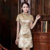 Chinese Qipao Classic Women Satin Cheongsam Oriental Bride Wedding Dresses